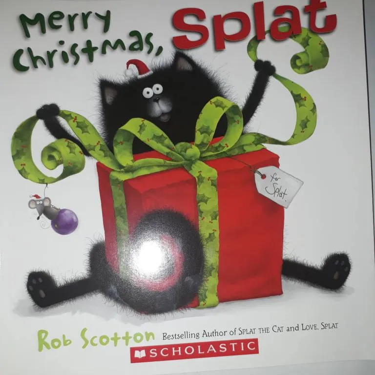 Merry Christmas, Splat by Rob Scotton Brand New photo 1