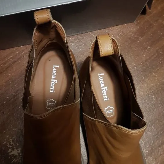 Tan Leather Boots (Size Women's 8) photo 3