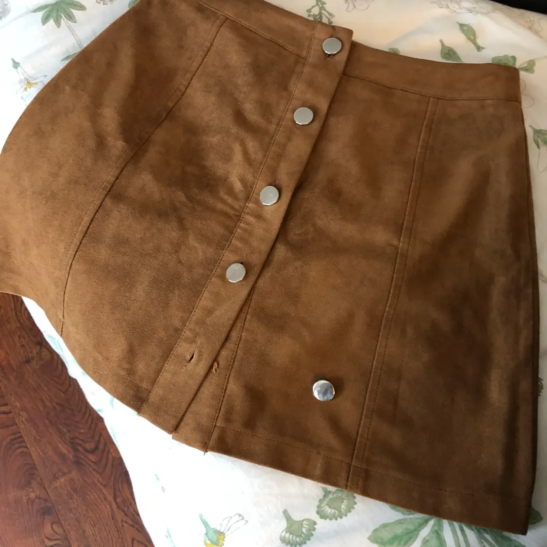 Brown Suede Skirt photo 3