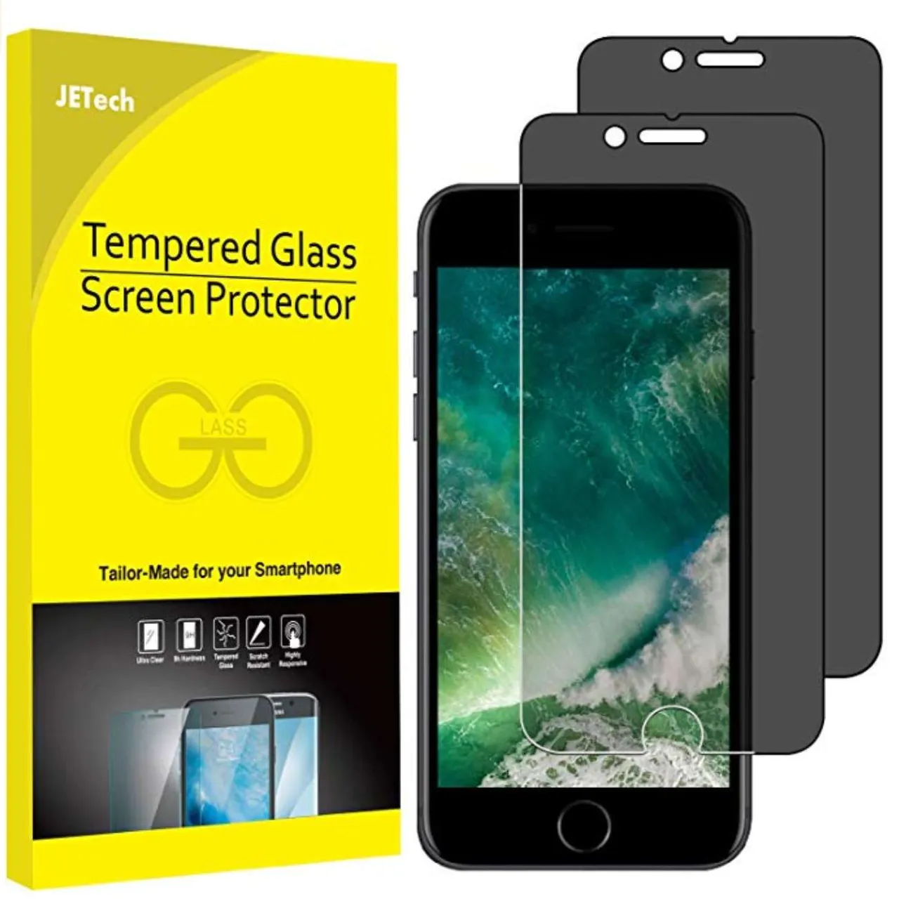 Privacy Screen Protector for Apple iPhone 7 Plus and iPhone 8... photo 1