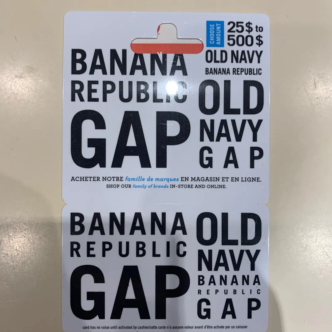 $25 Gap / Banana Republic / Old Navy Gift Card photo 1