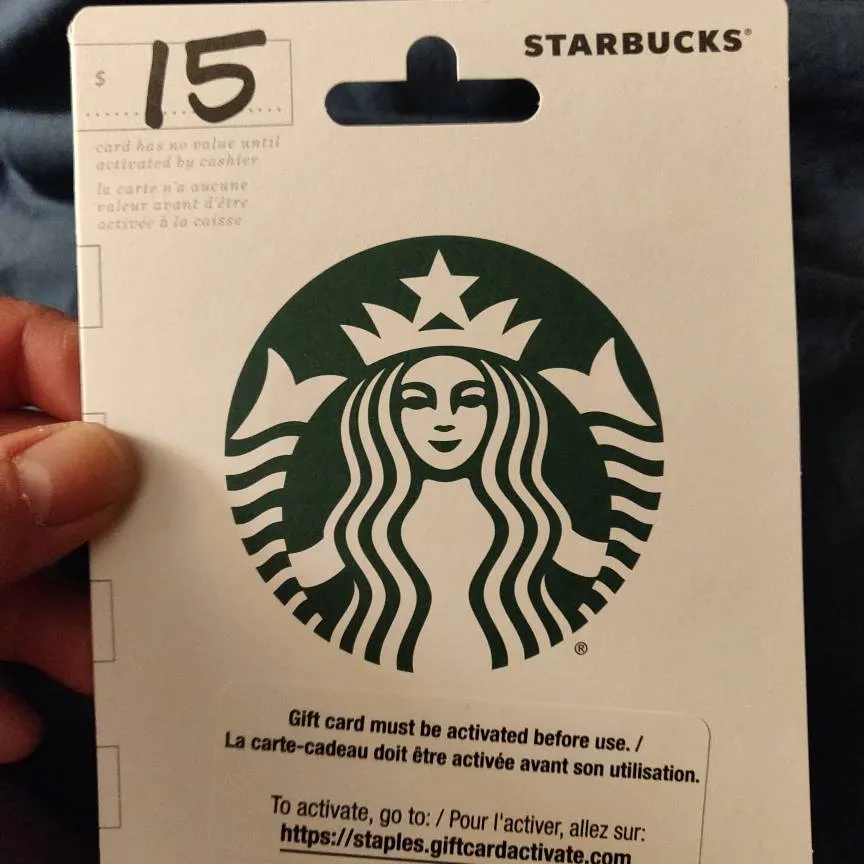 $15 Starbucks Gift Card photo 1