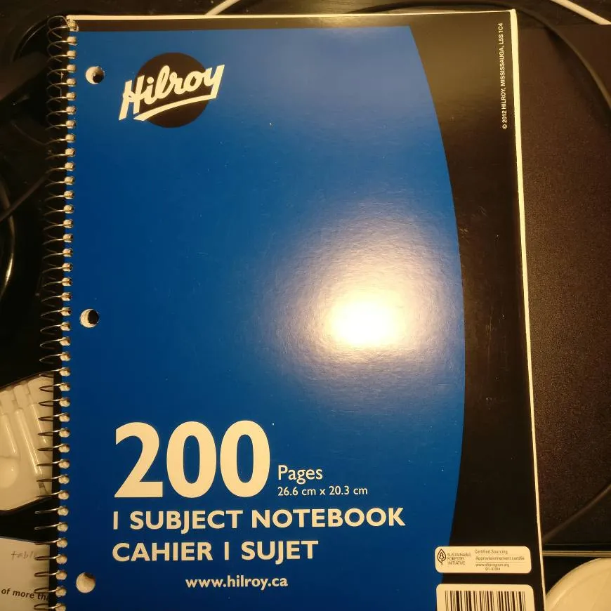Brand New 200 Pages Hilroy Notebook photo 1