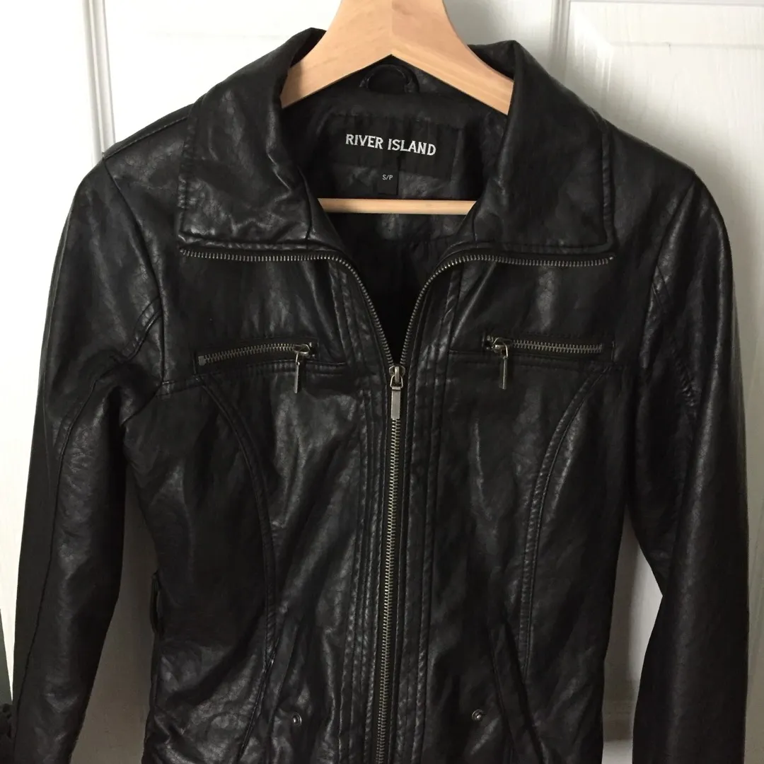 Vegan Leather Jacket photo 1