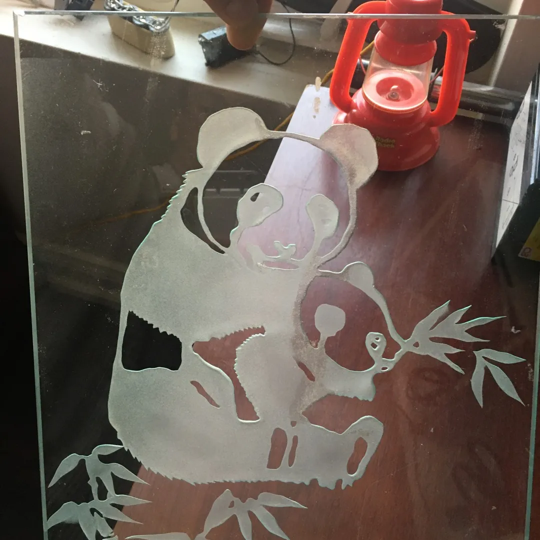Panda Glass Art photo 1