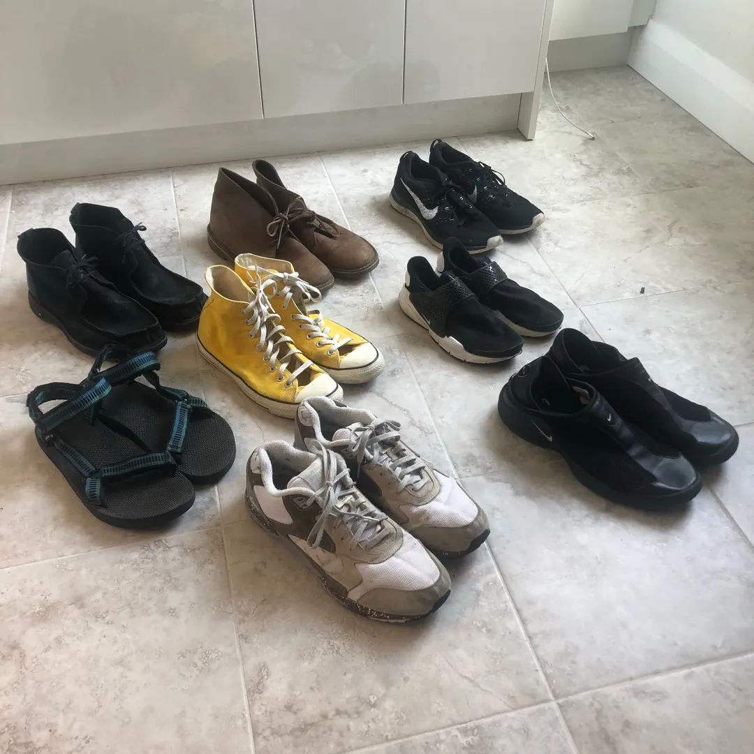 Various Mens Shoes Size 10-12 + 1 Womens Size 7 photo 1