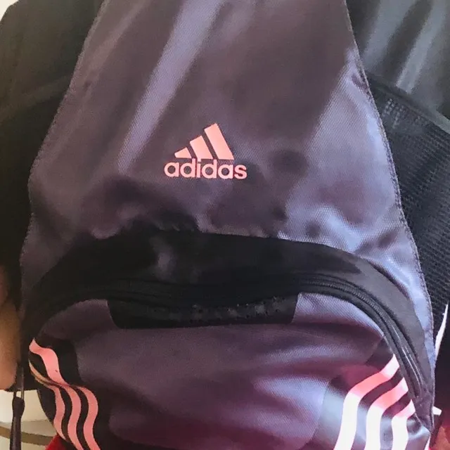 Adidas Pink And Black String Backpack! photo 3