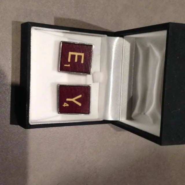 Scrabble Cufflinks - E And Y photo 1