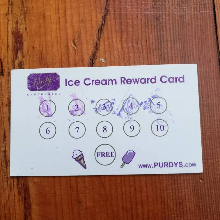 Purdy's Ice Cream Reward Card photo 1