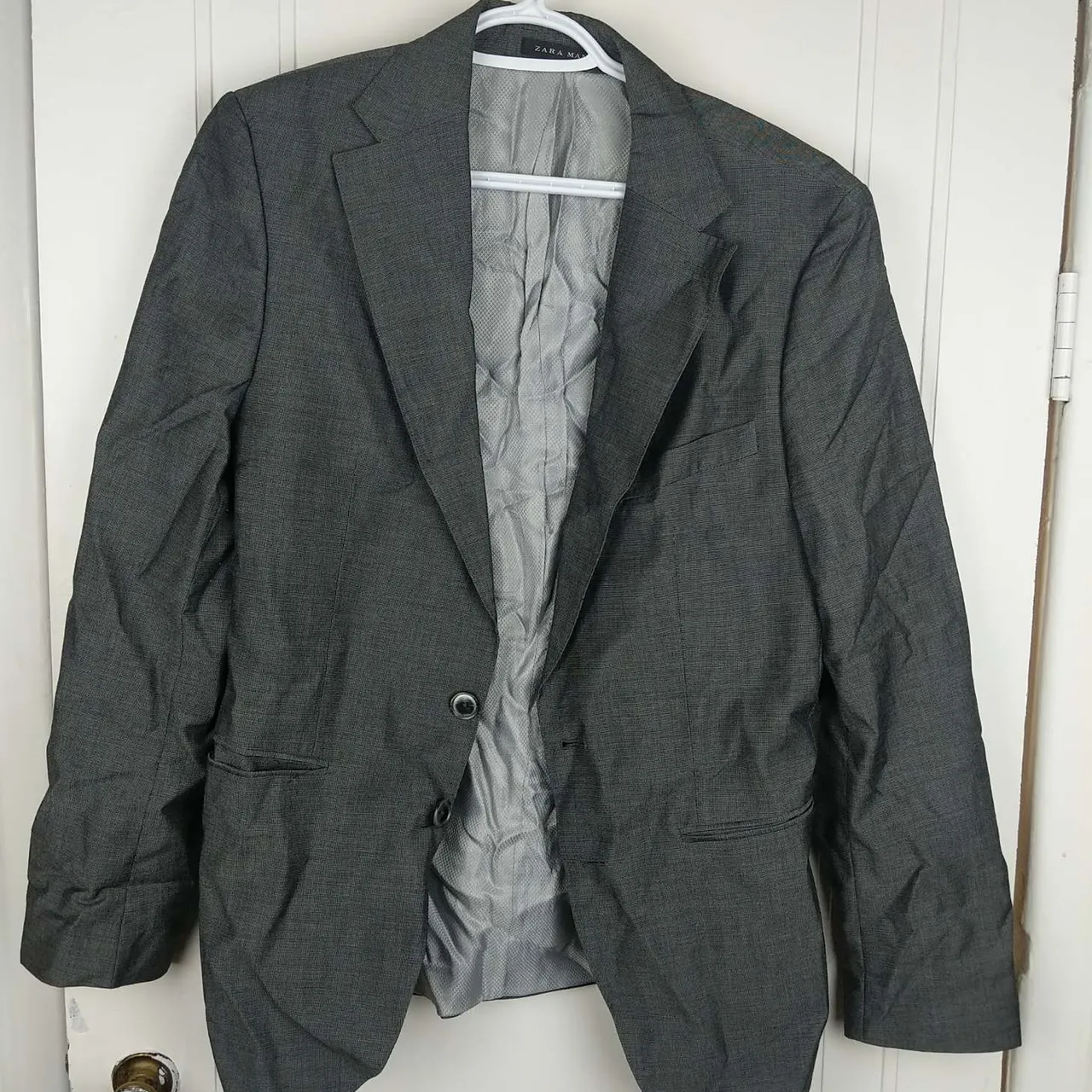 Zara mens grey blazer size 36 photo 1