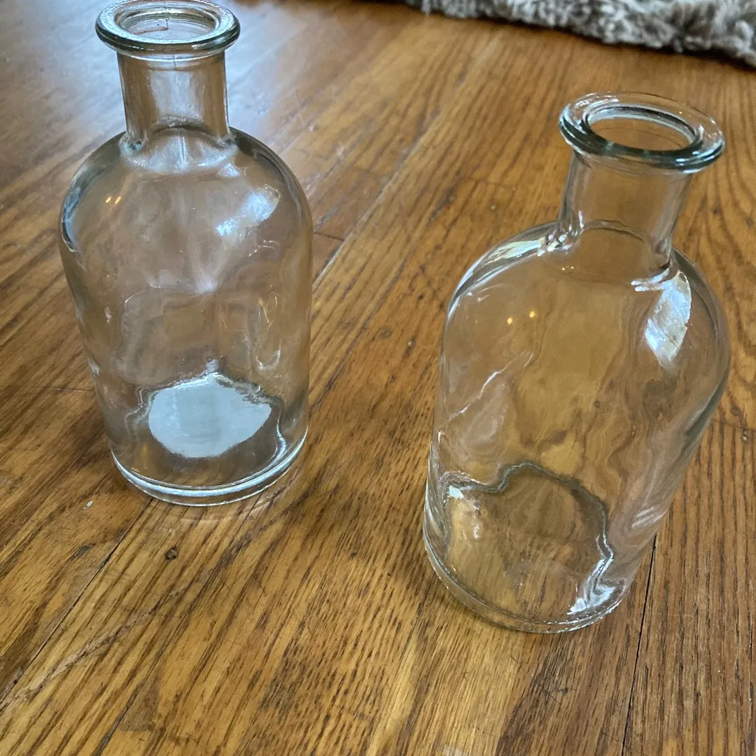 2 Mini Glass Bottles photo 1