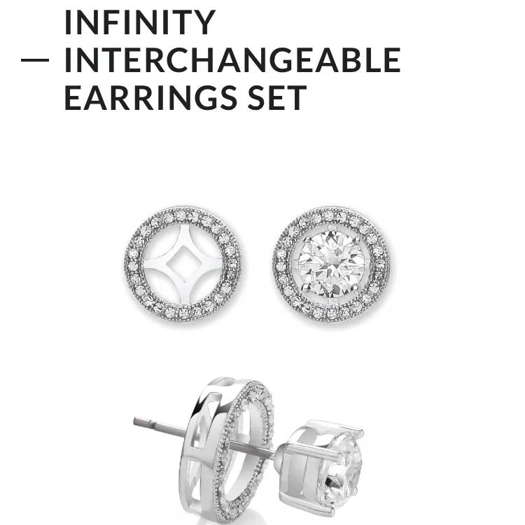 Infinity Interchangeable Earring Set photo 4