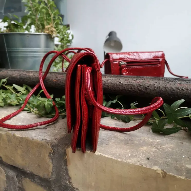 Red Leather Purse photo 4