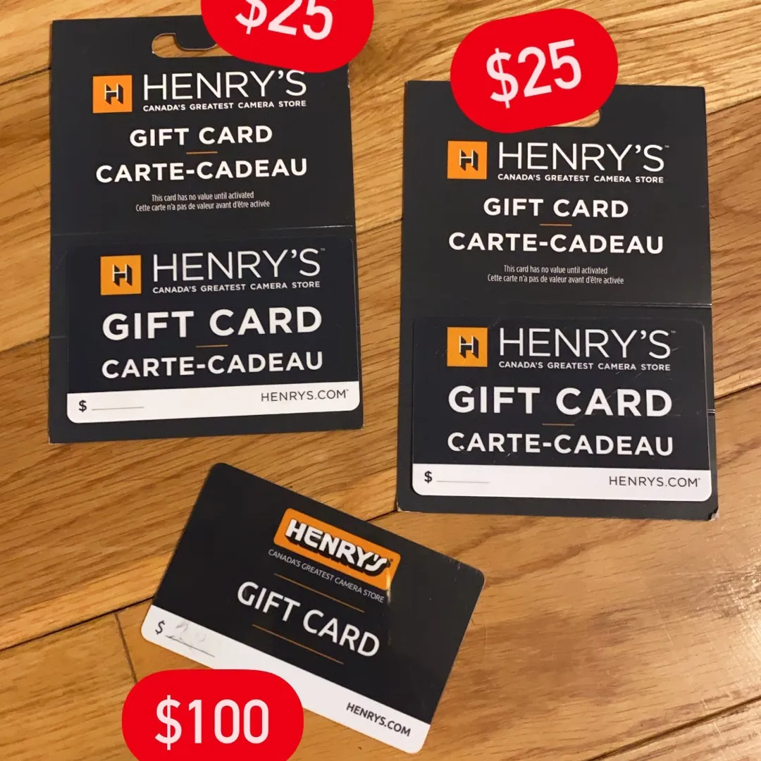 $100 Henry’s 📸 Giftcard 🎁 photo 1
