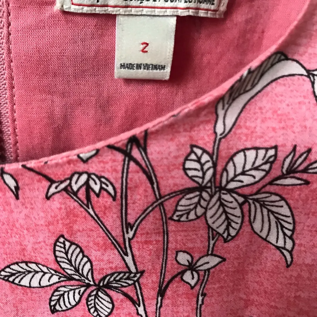 Gap Pink Floral Dress With Pockets! photo 4