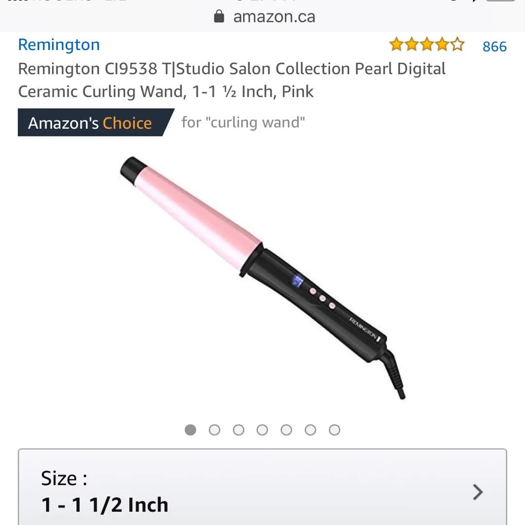 Remington Curling Wand 1-1.5 Inches photo 1