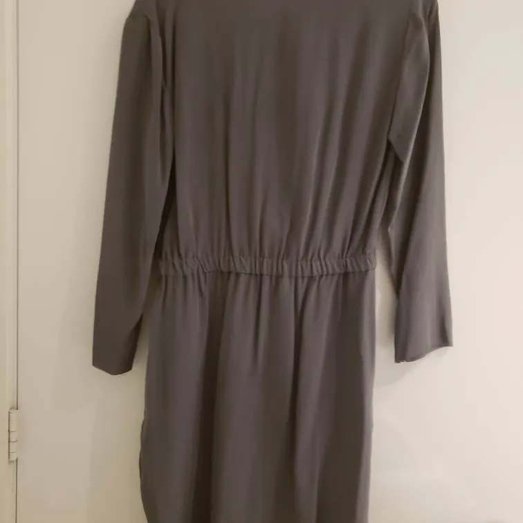 Wilfred Grey Silk Dress photo 5