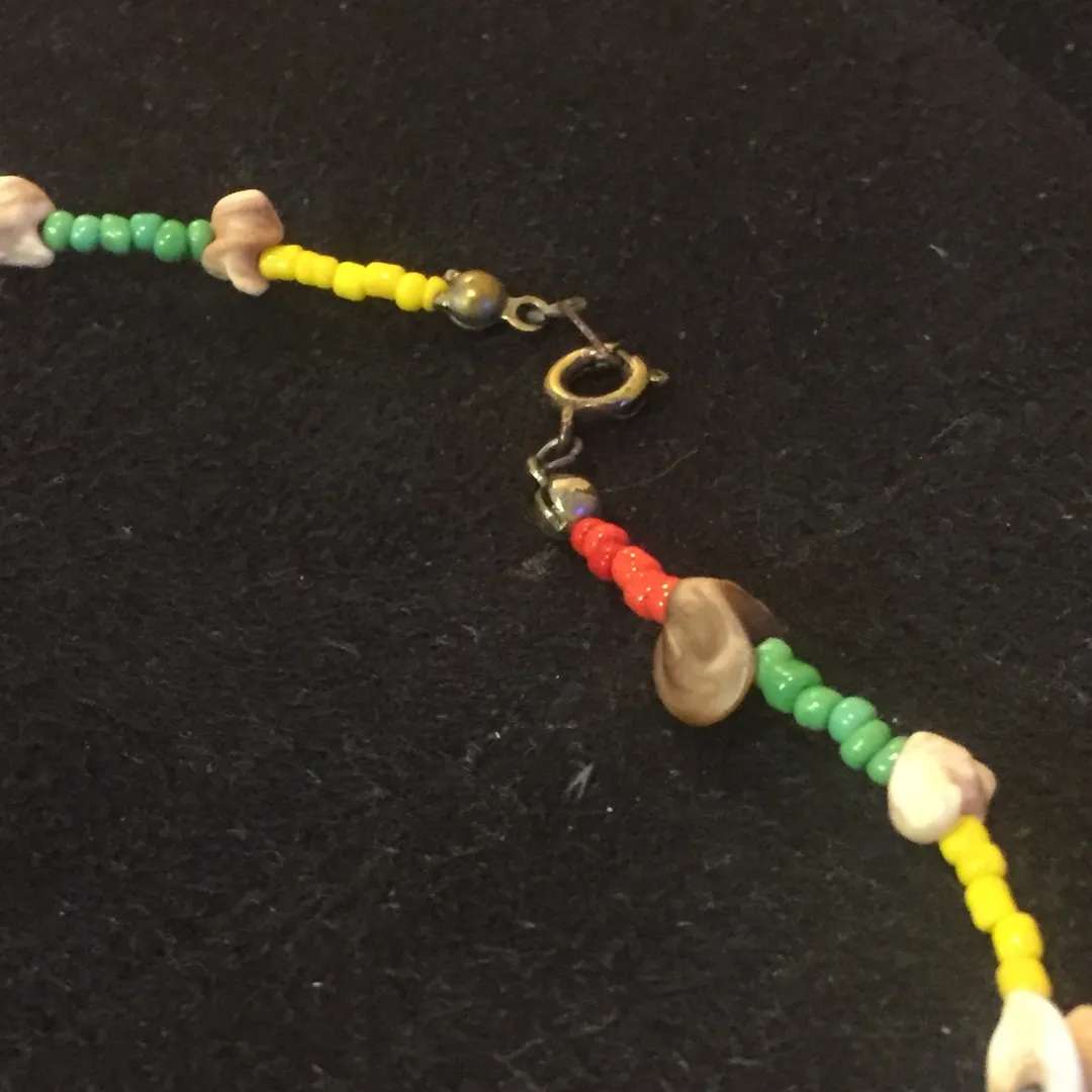 Rainbow Bead And Shell? Necklace photo 4