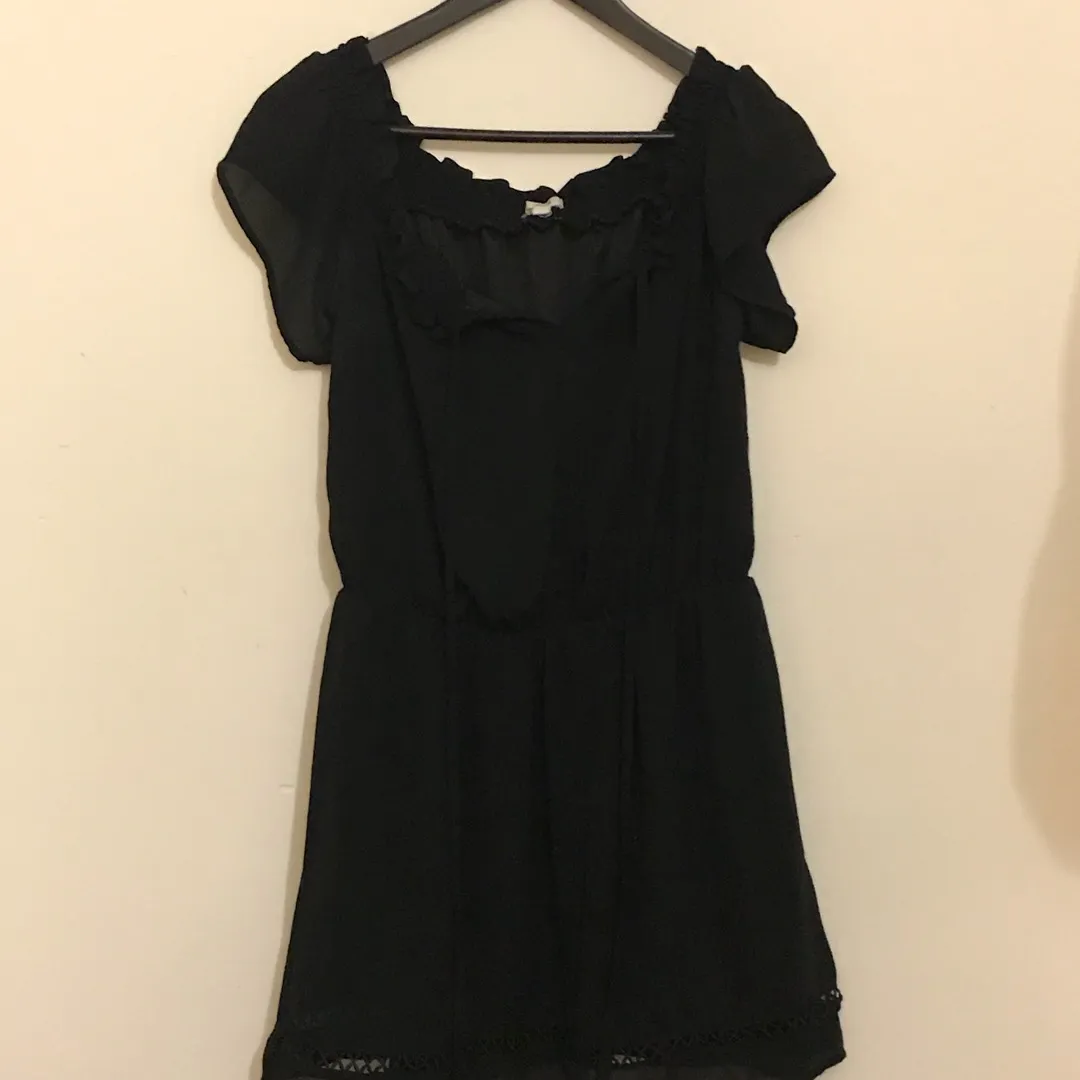 Little Black Off-shoulder Dress photo 1