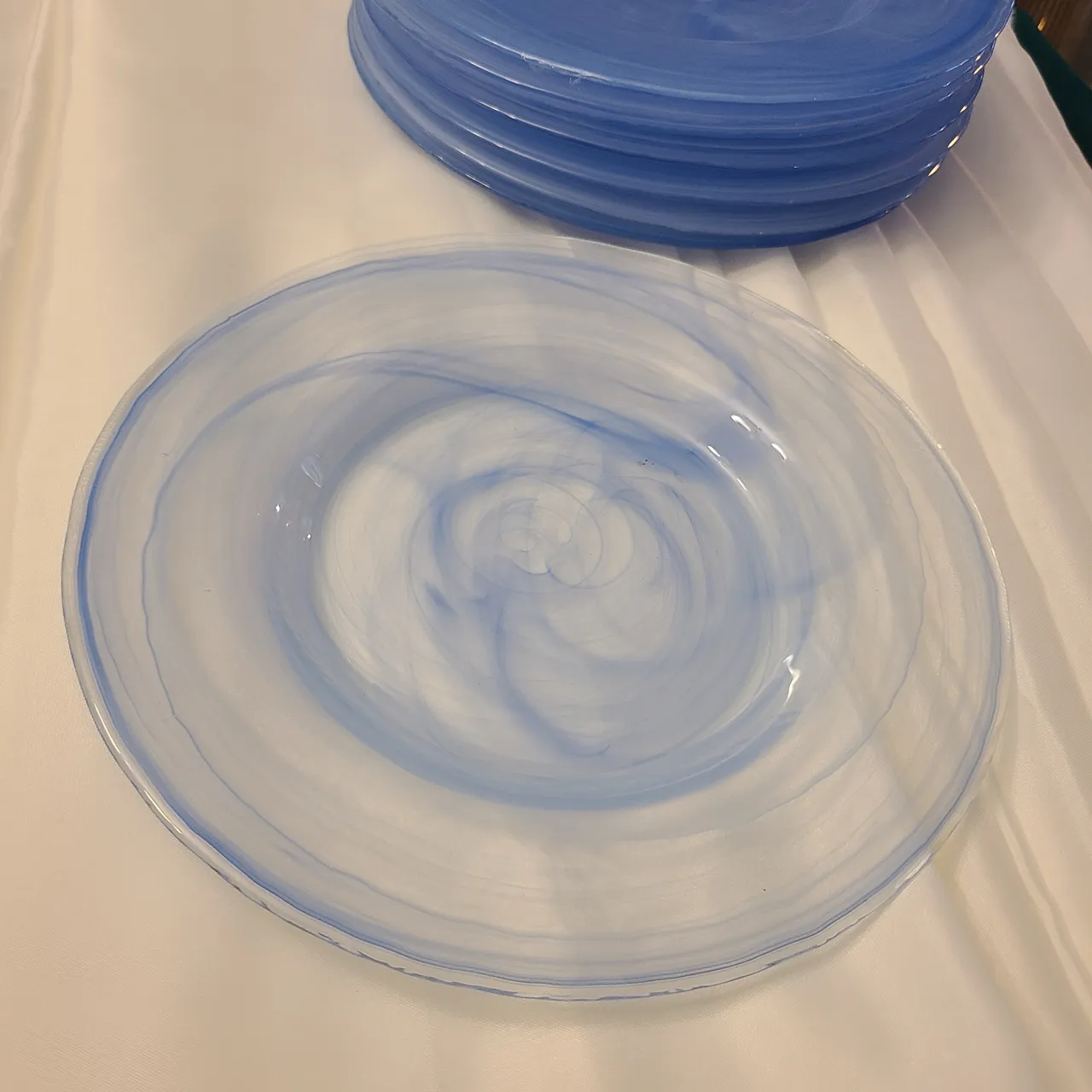 Glass Plates Pink/Green/Blue  photo 3