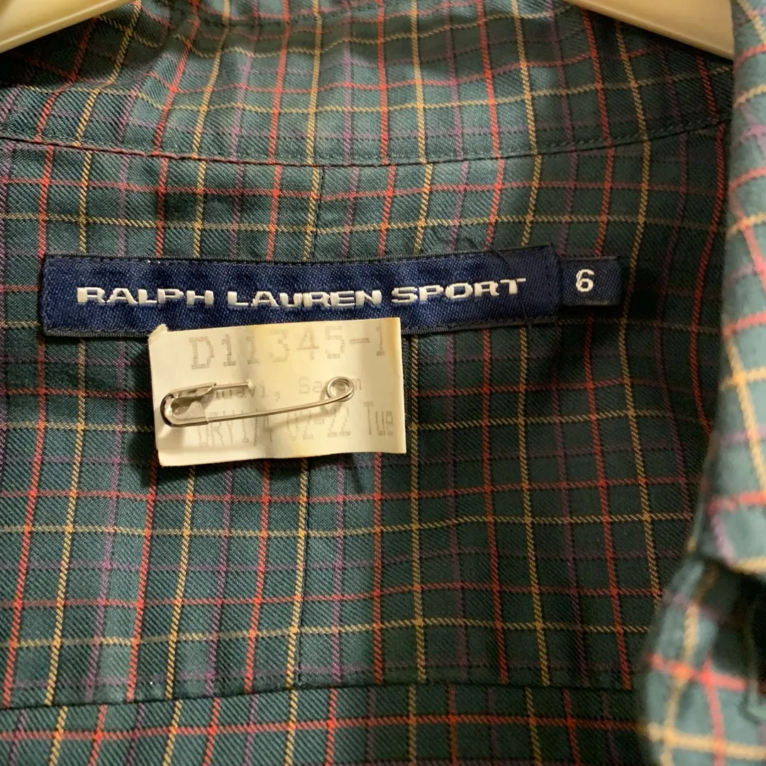 Ralph Lauren Sport Ruffle Shirt Size 6 photo 3