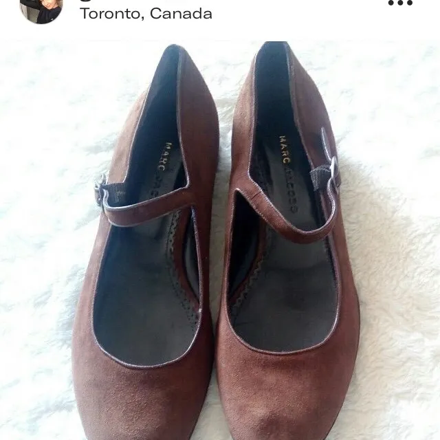 Marc Jacobs Brown Suede Mary Jane Shoes 8-8.5 photo 1