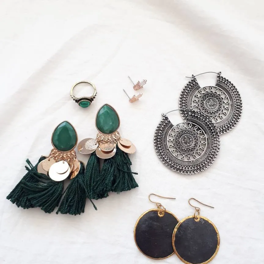 Boho Jewelry - Earrings And Ring photo 1