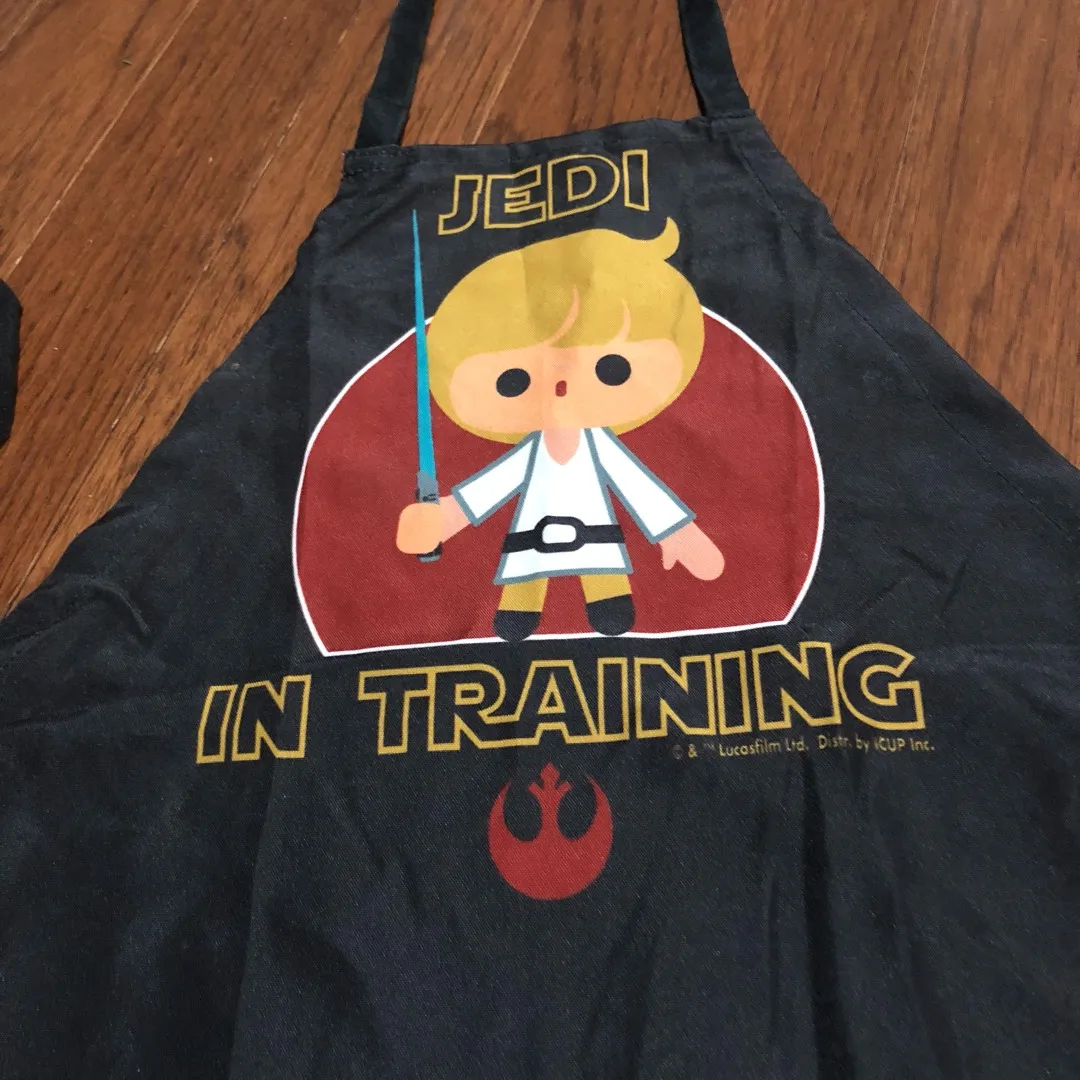 New Never Used Star Wars Kids Cooking / Baking Apron Jedi In ... photo 3