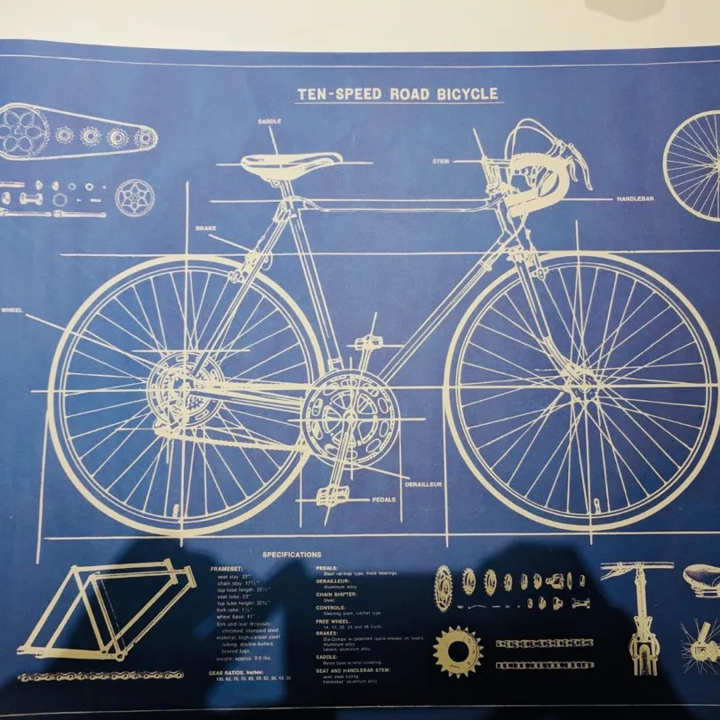 BNIB Bicycle Print photo 1