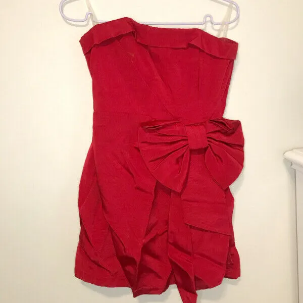 UNWORN Forever 21 Ruby Red Dress Now - Size Small photo 1
