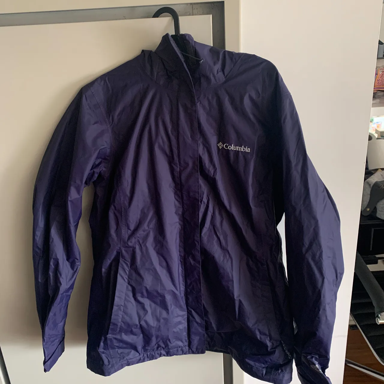 Columbia indigo rain jacket (size small) photo 1