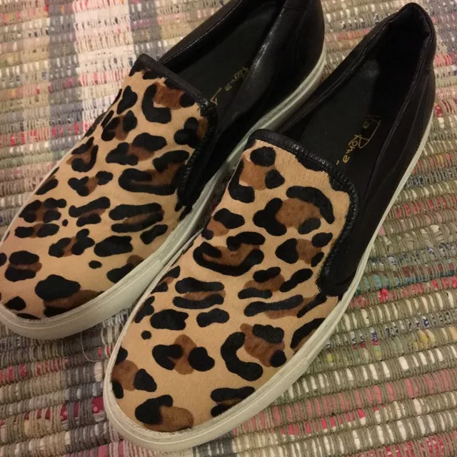 Cheetah pattern leather Men's shoes (12) photo 1