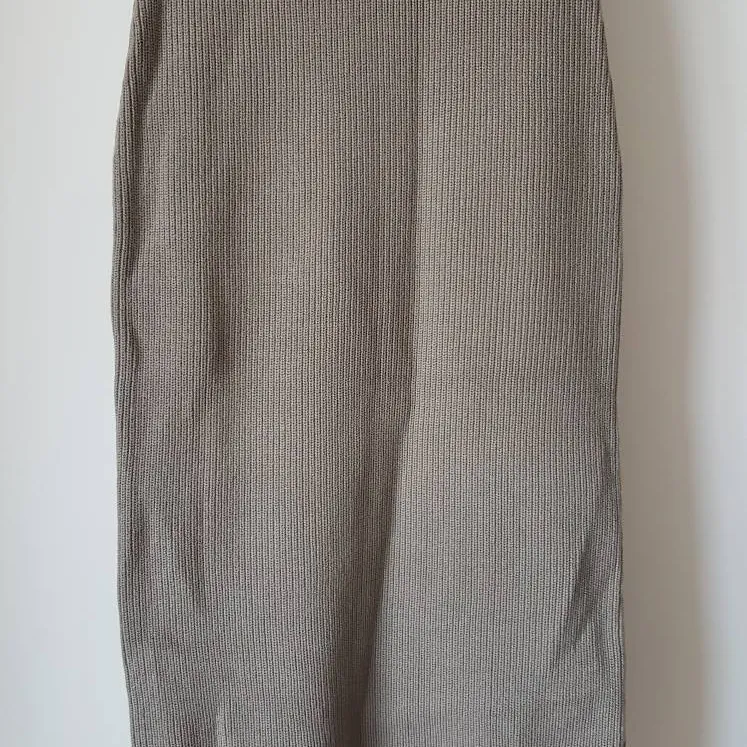 Aritzia olive knit skirt photo 1