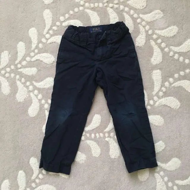 Preloved Distressed Ralph Lauren Polo Toddler Pants Size 3 photo 3