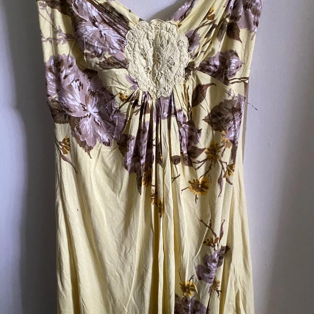 Yellow Floral Dress photo 1