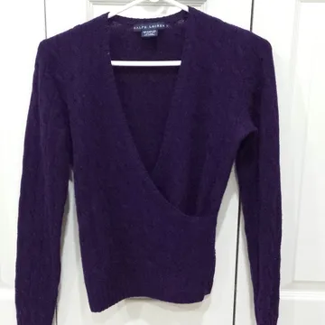 Ralph Lauren Wool and Cashmere Sweater Small Purple photo 1