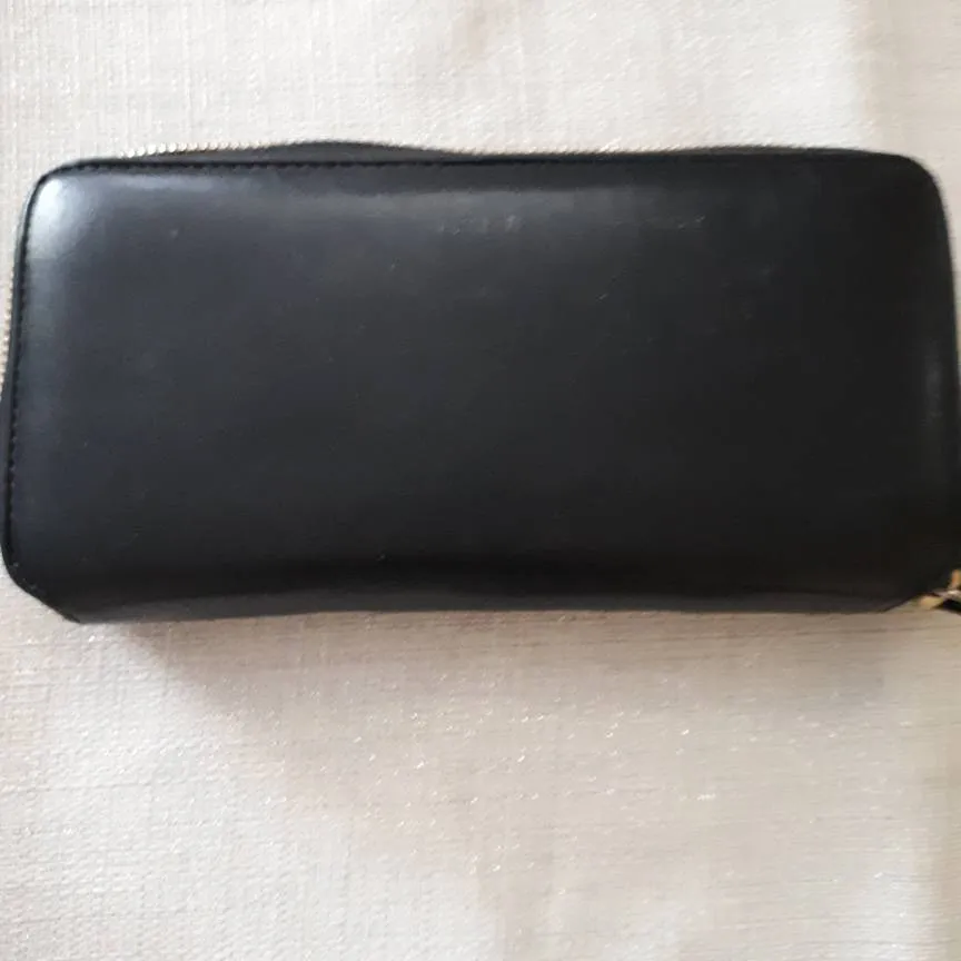 Black Italian Leather Wallet photo 1