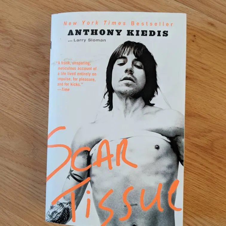 Scar Tissue Book By Anthony Kiedis Of Red Hot Chili Peppers photo 1