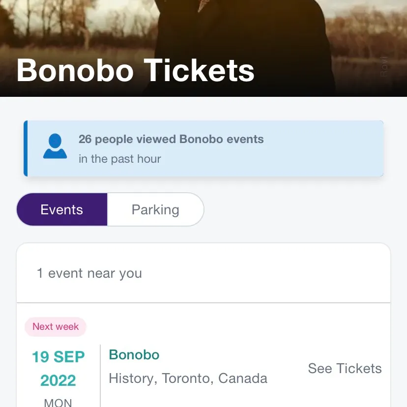 Bonobo tickets photo 1