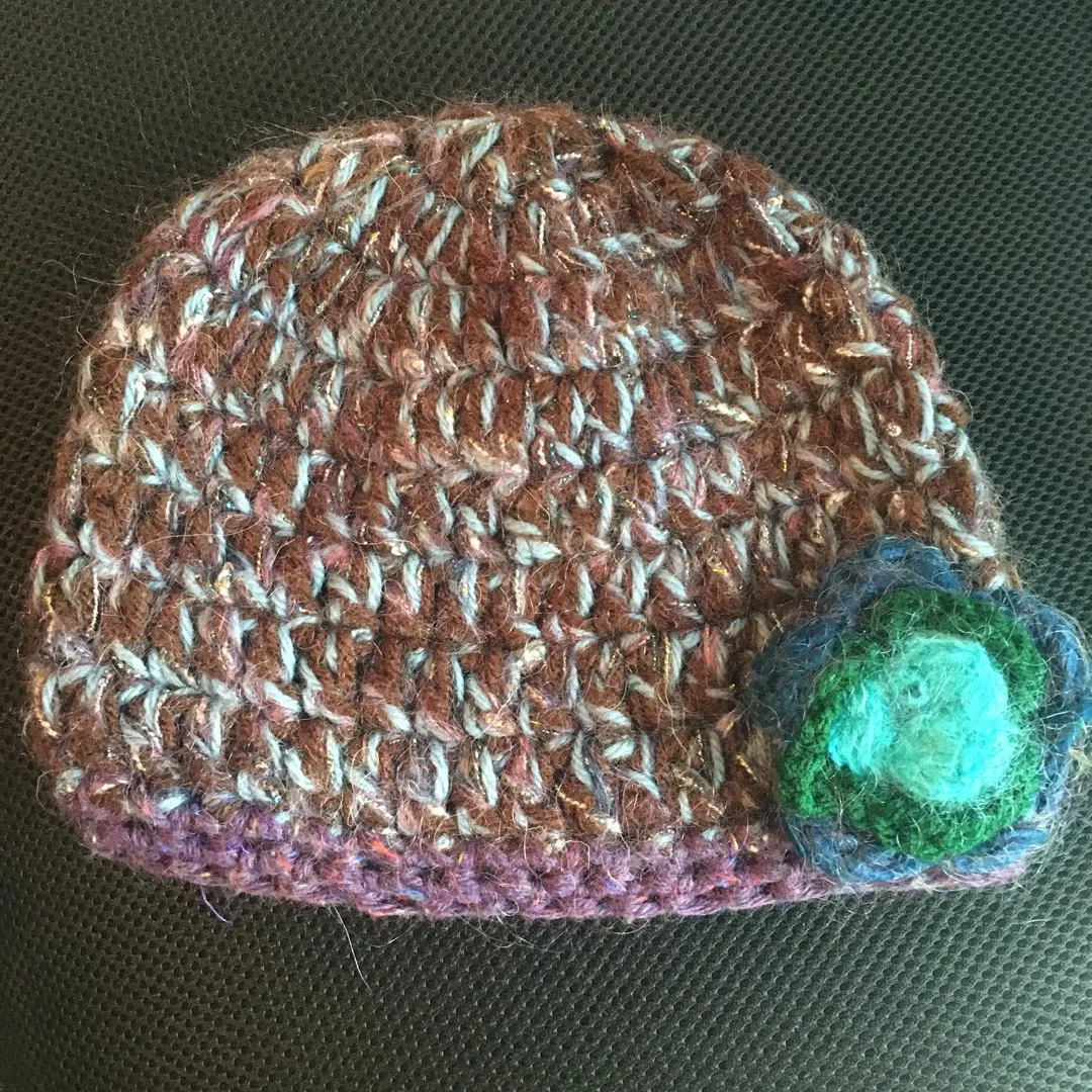 Purple Crochet Hat photo 1