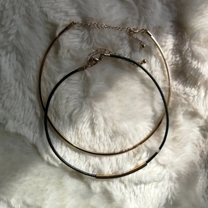 Black And Gold Choker Necklaces photo 1