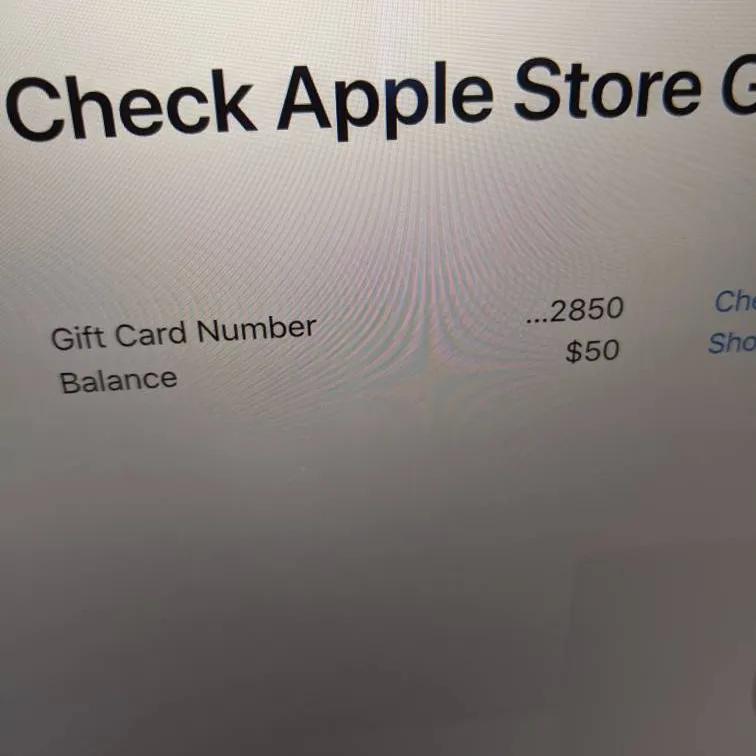 Apple Store Gift Card $50 photo 3
