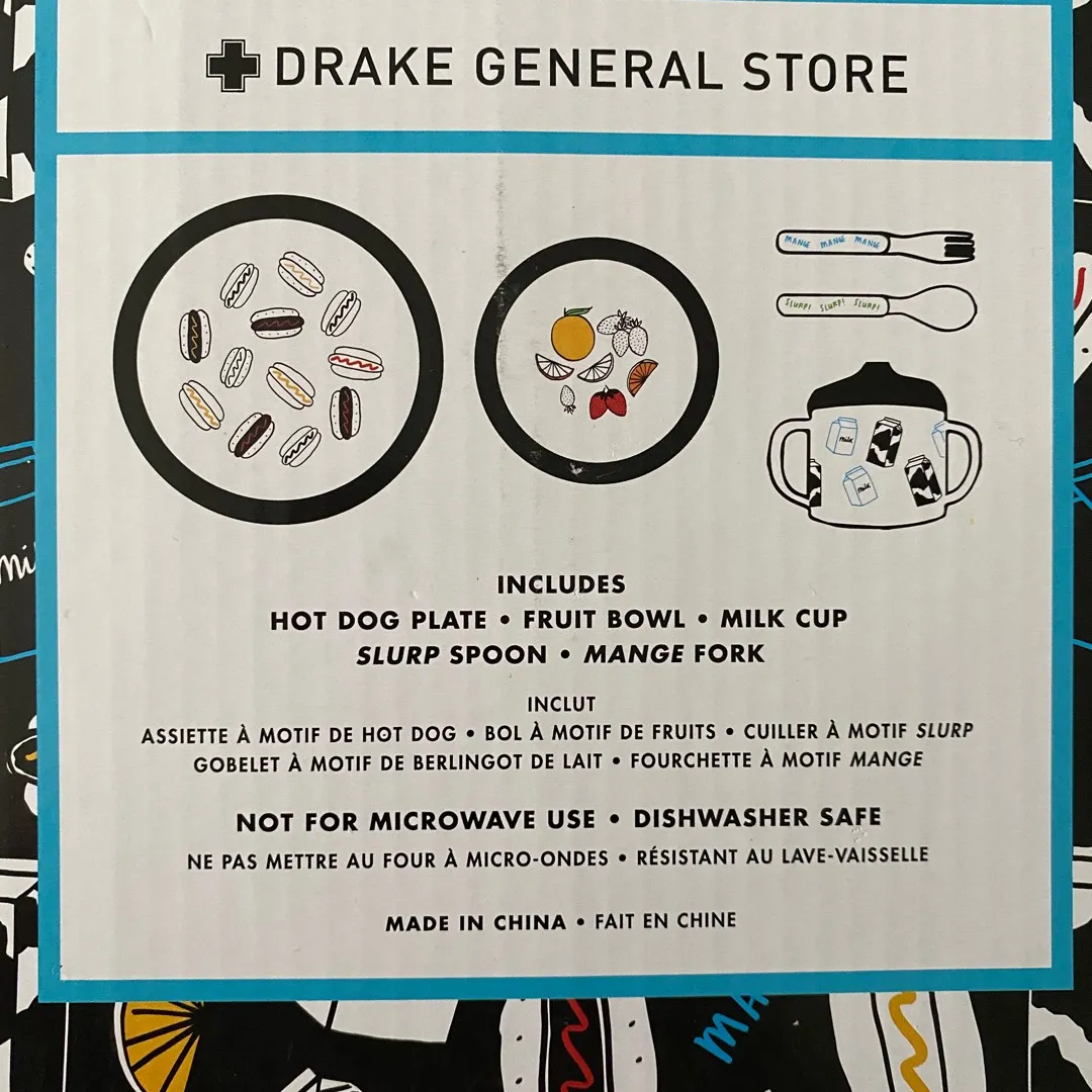 Kids Drake General Store Dinnerware Set photo 1