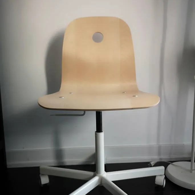 White IKEA Swivel Chair photo 1