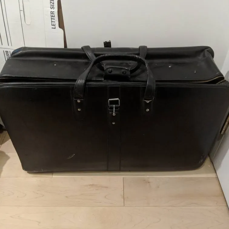 Vintage Leather Suitcase photo 1