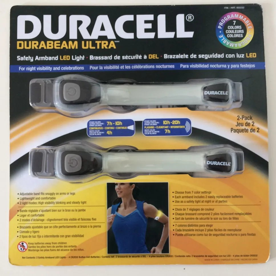 BN Duracell safety armband LED light photo 1