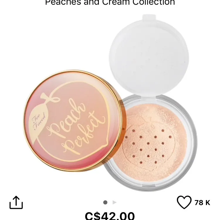 Brand New Too Faced Perfect Peach Powder photo 1