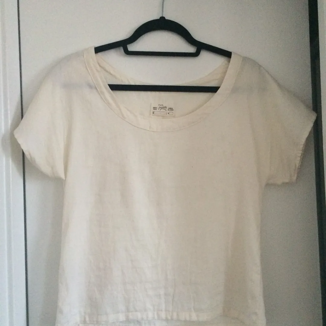 100% Organic Linen Shirt Size Small photo 1