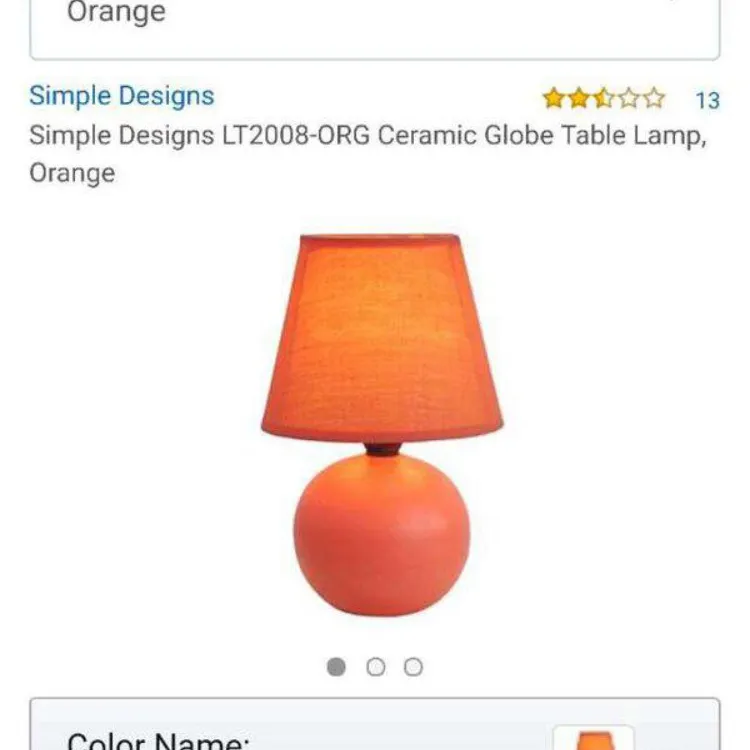 Mini Table Lamp (orange) photo 1