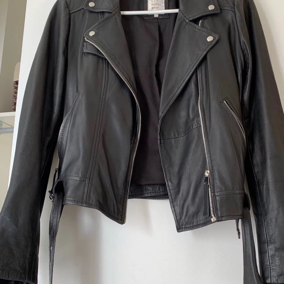 Zara Genuine Leather Jacket photo 1